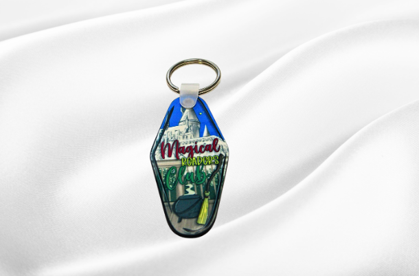 MDF-Motel Keychain Shaped Sublimated Keychain