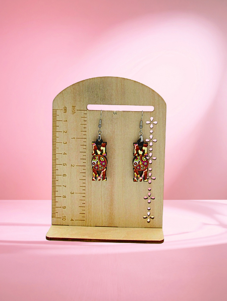MDF-Mom Shaped Sublimated Earrings 1.5 inch