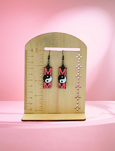 MDF-Mom Shaped Sublimated Earrings 1.5 inch