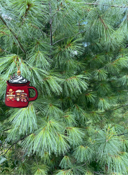 MDF - 3 INCHES - Coffee Mug Shaped Sublimated Ornament