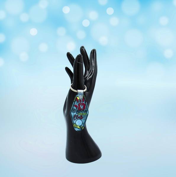 MDF-Motel Keychain Shaped Sublimated Keychain