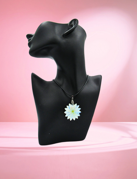 MDF- Edellweiss Shaped Sublimated Necklace 18 inch