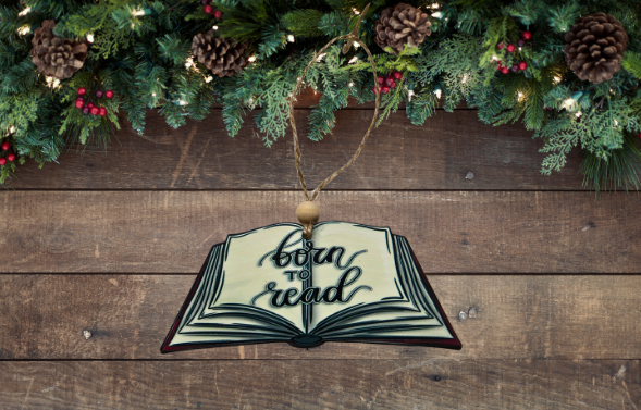 MDF-Open Book Shaped Sublimated Ornament