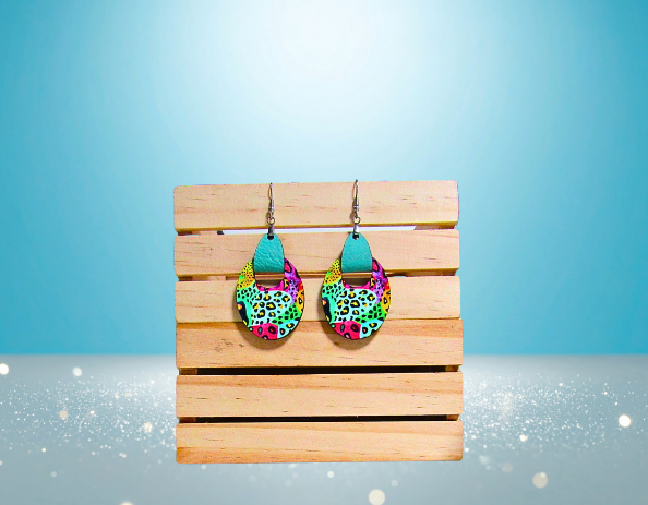 MDF- Boho Oval Sublimated Earrings 1.5 inch