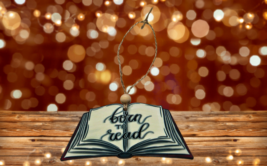 MDF-Open Book Shaped Sublimated Ornament