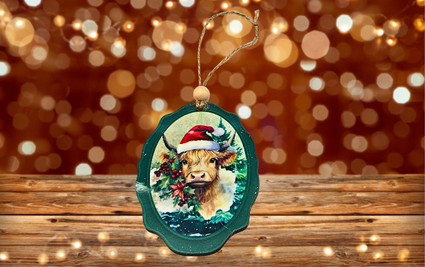 MSF- Oval Frame Shaped Sublimated Ornament