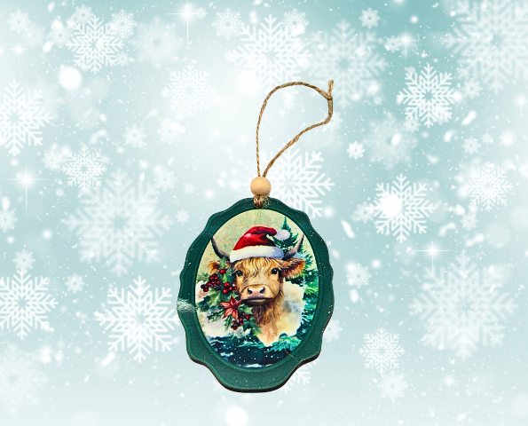 MSF- Oval Frame Shaped Sublimated Ornament
