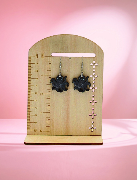MDF-Octopus Shaped Sublimated Earrings 1 inch
