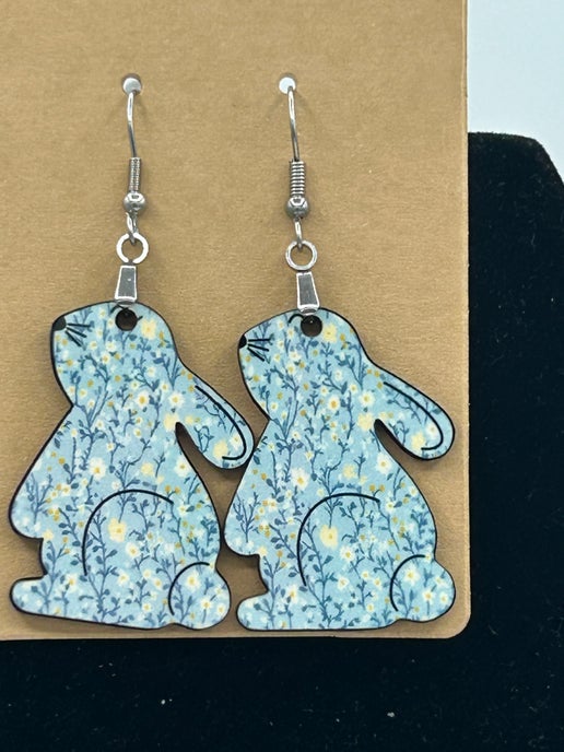 Bunny Shaped Sublimated Earrings