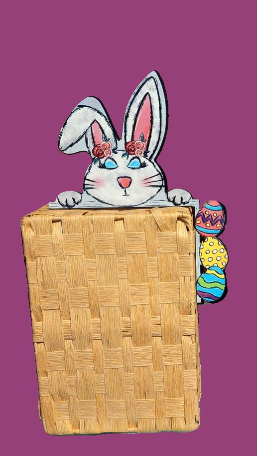 Bunny with Eggs Shaped Sublimated Corner Sitter