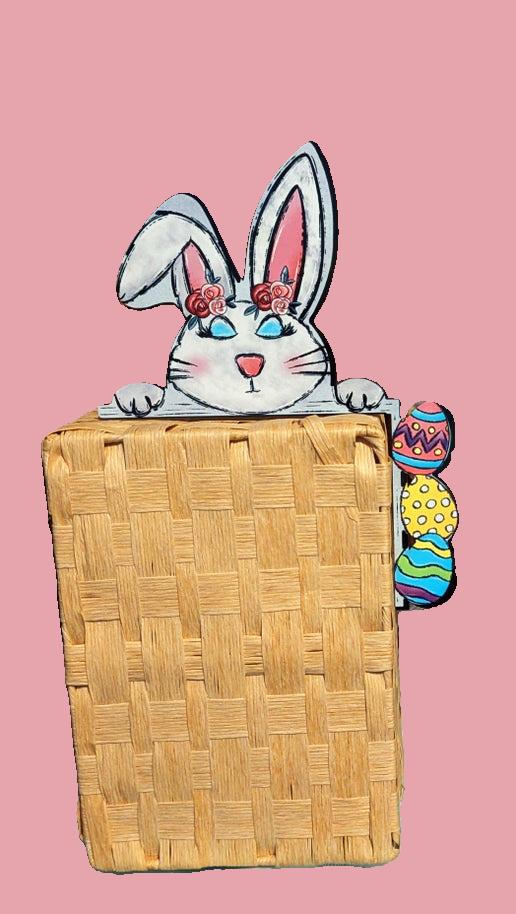 Bunny with Eggs Shaped Sublimated Corner Sitter