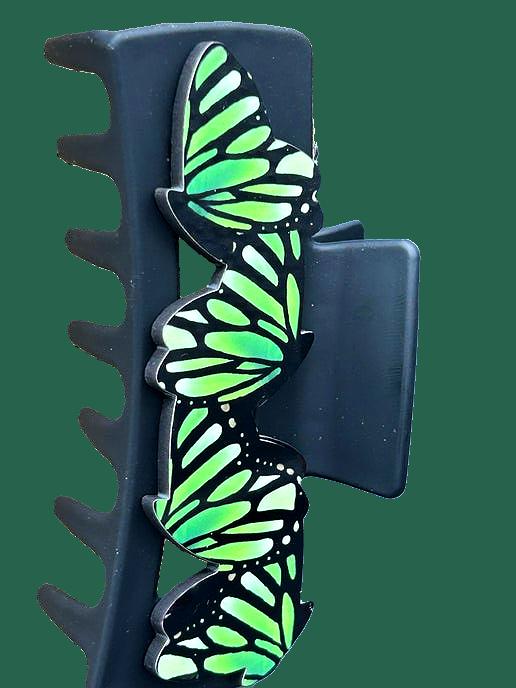Butterfly Shaped Sublimated Hair Clip Large