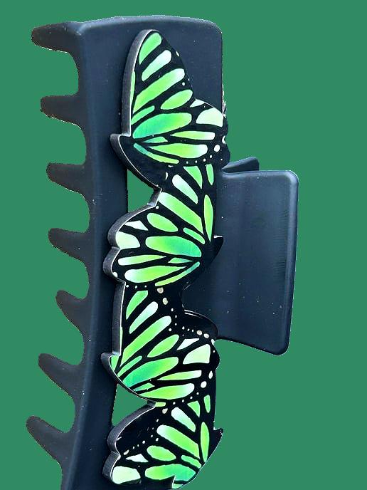 Butterfly Shaped Sublimated Hair Clip Large