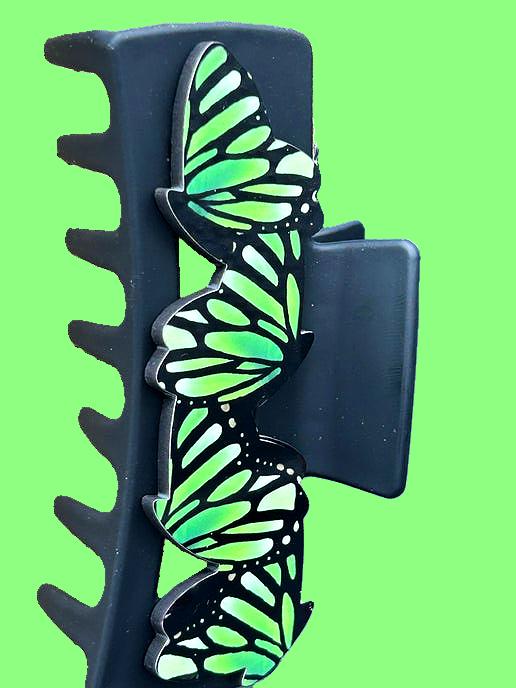 Butterfly Shaped Sublimated Hair Clip Large