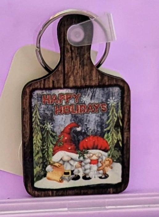 Cutting Board Shaped Sublimated Keychain