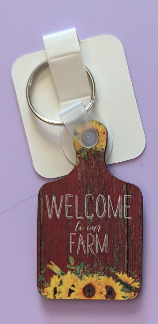 Cutting Board Shaped Sublimated Keychain