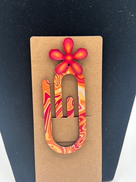 Flower Shaped Sublimated MDF Bookclip