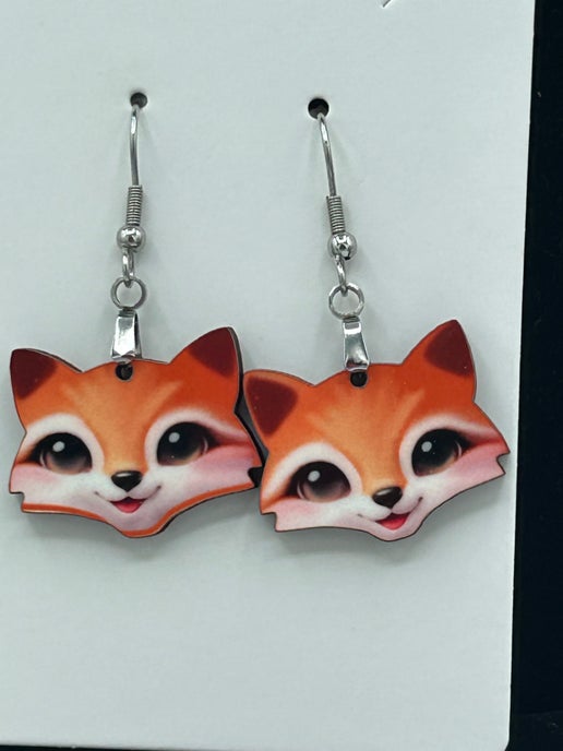 Fox Head Shaped Earrings