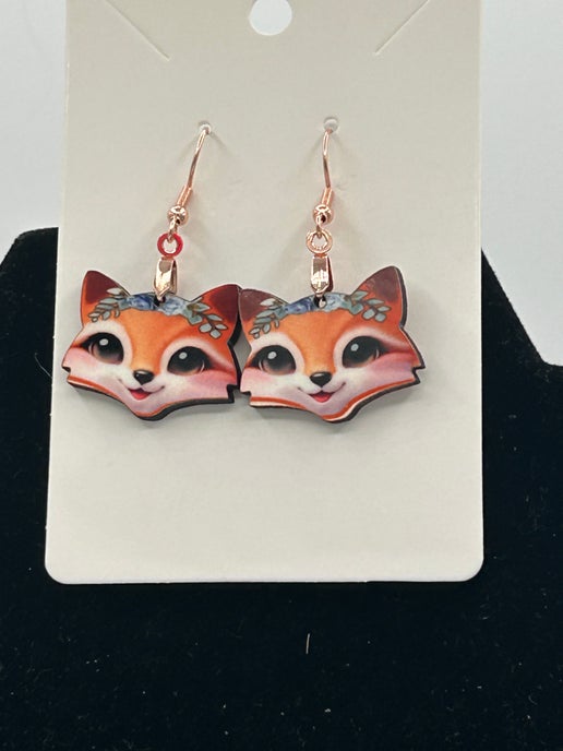 Fox Head Shaped Earrings