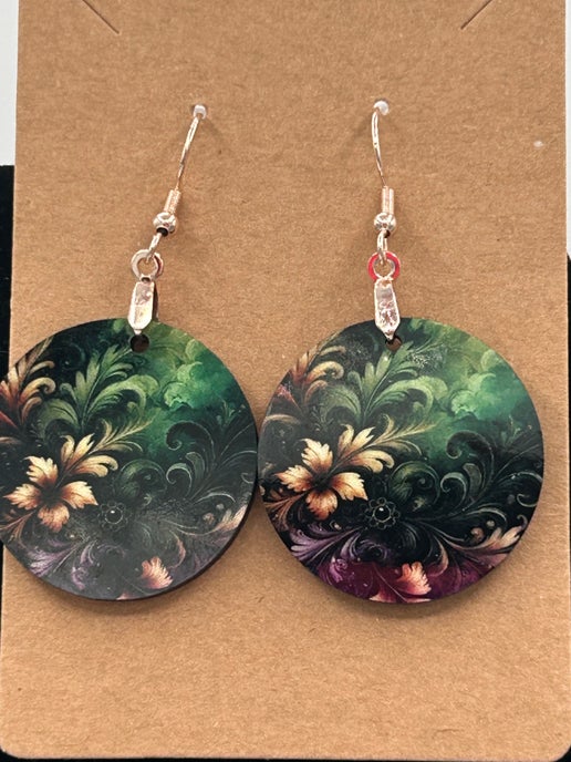 Round Shaped Sublimated 1 inch Earring