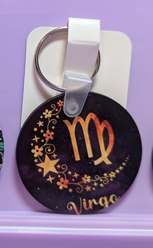 Round Shaped Sublimated Keychain