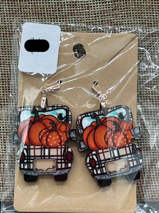 Truck Shaped Sublimated Earring