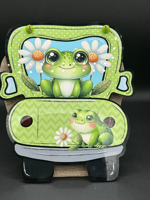 Truck Shaped Sublimated Door Hanger