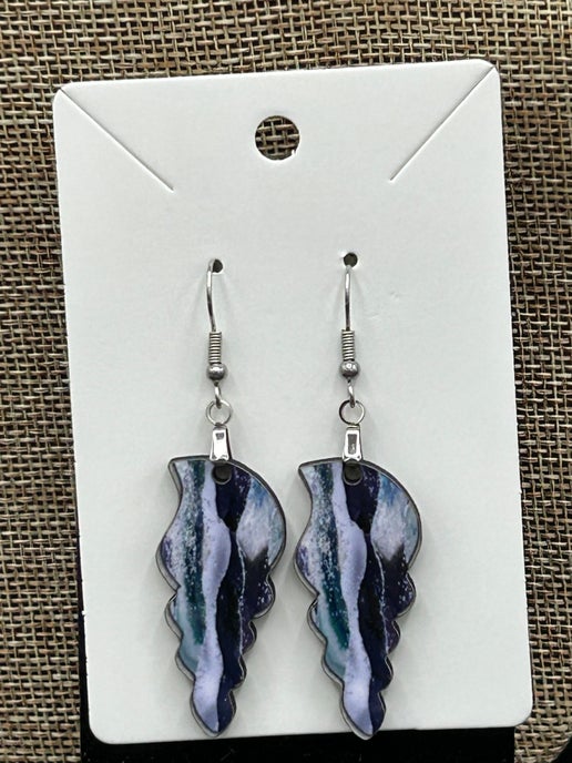 Tulip Shell Shaped Sublimated Earrings