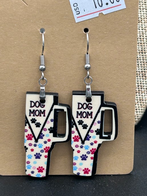 Tumbler Shaped Sublimated Earrings