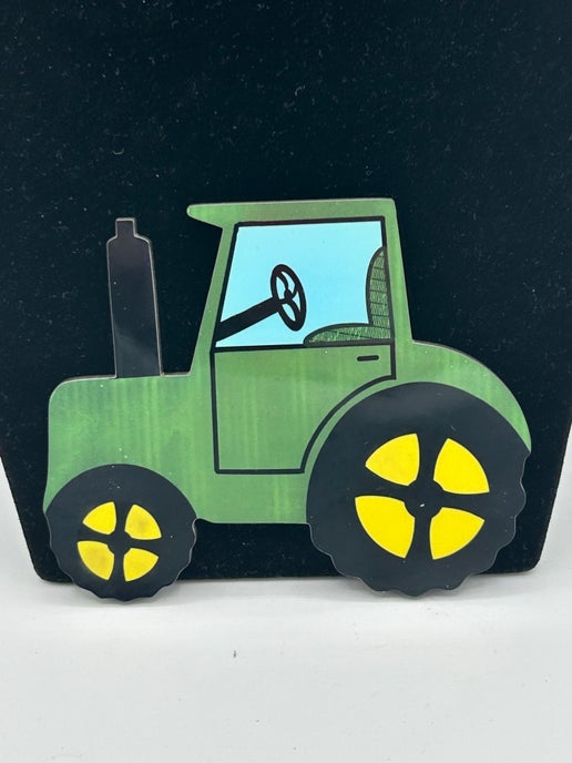 Tractor Shaped Sublimated Kids Wall Decor