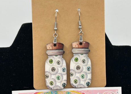 Vial Shaped Sublimated Earrings