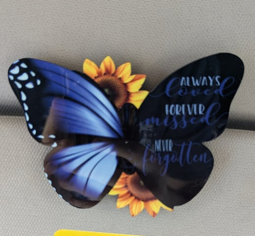 Butterfly Shaped Sublimated Visor Clip