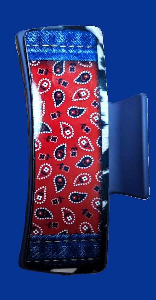 Western Style Sublimated 4 inch Hair Clip