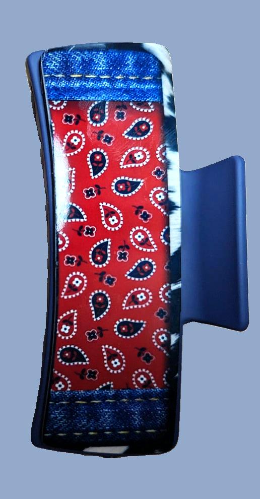 Western Style Sublimated 4 inch Hair Clip