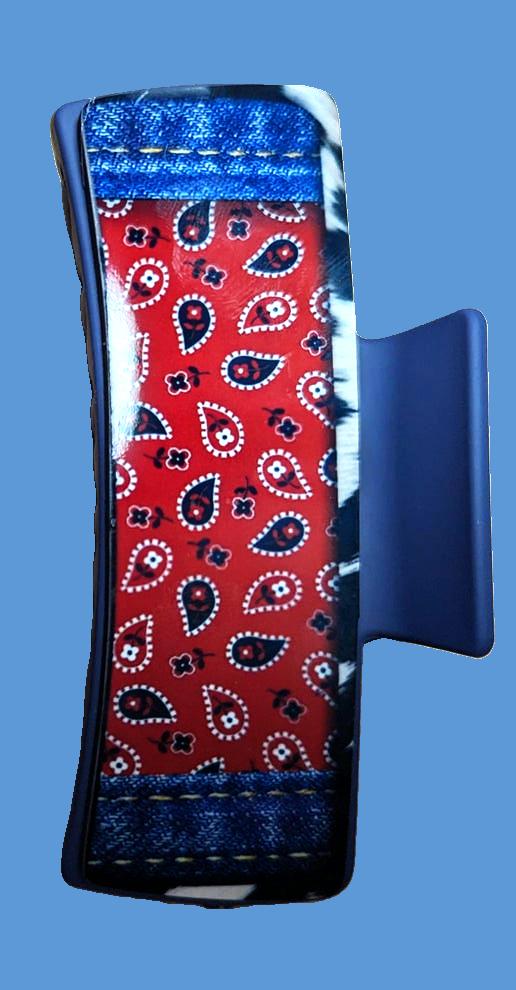 Western Style Sublimated 4 inch Hair Clip