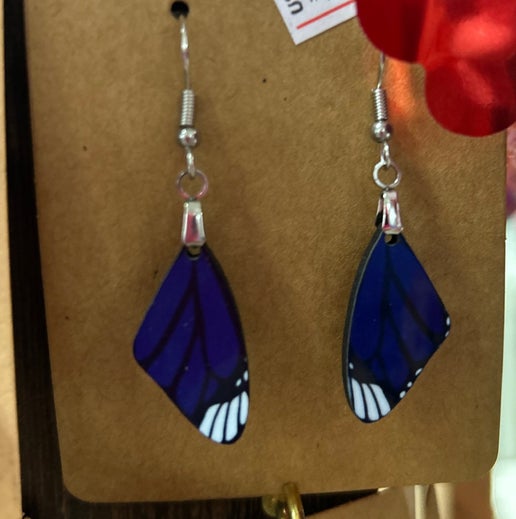 Wing Shaped Sublimated Earring