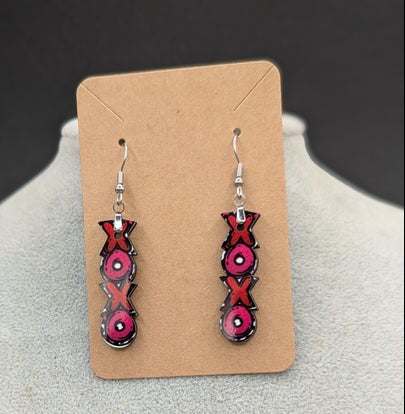 XOXO  Shaped Sublimated Earrings