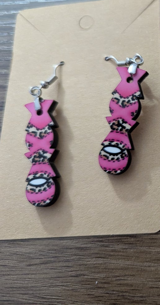 XOXO  Shaped Sublimated Earrings