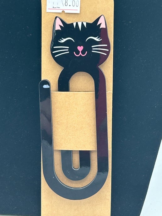 Cat Shaped Sublimated Bookclip