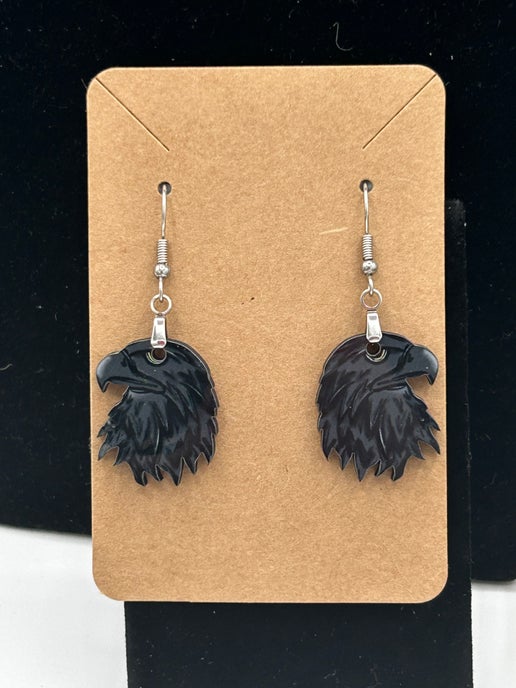 Eagle Head Shaped Sublimated Earrings