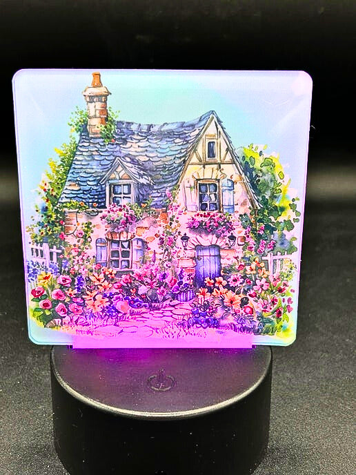 Square Shaped Sublimated Acrylic Light