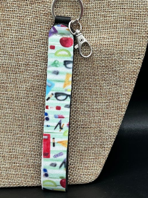 Neoprene Wristlet Sublimated Keychain