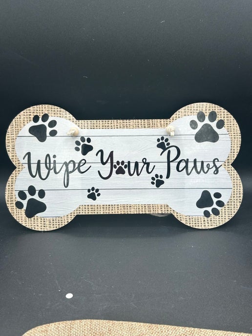 Dog Bone Shaped Sublimated Door Hanger