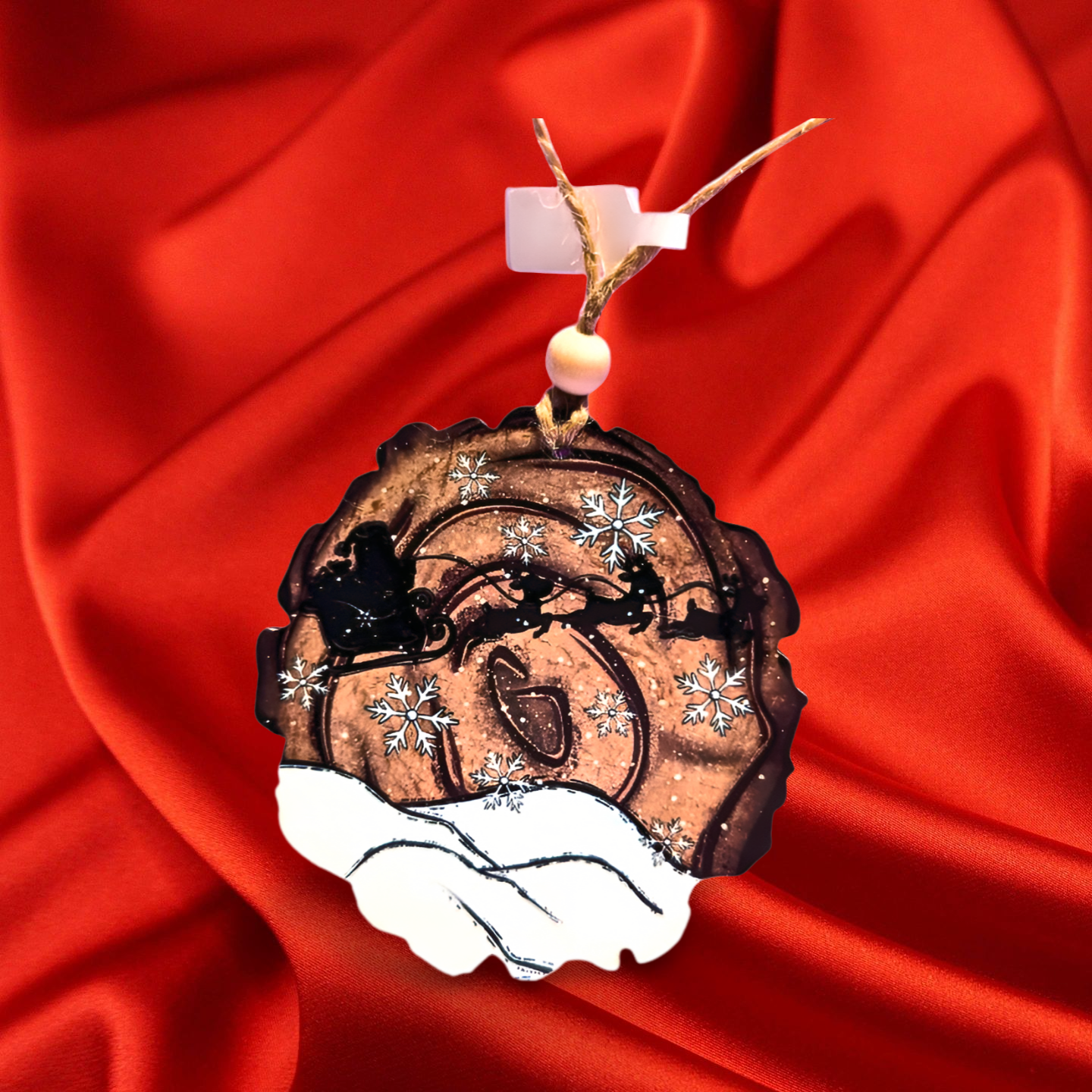 Wooden Slice Sublimated Ornament