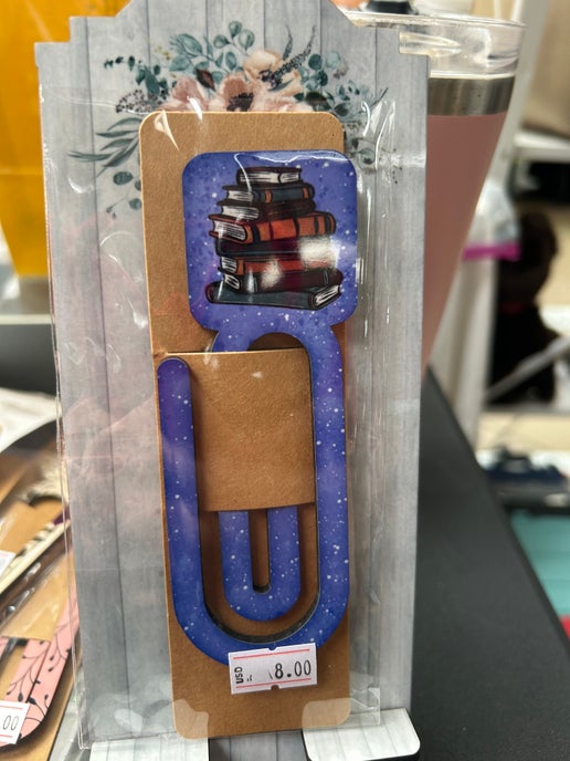 Square Shaped Sublimated Bookclip