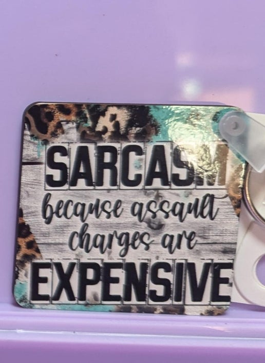 Square Shaped Sublimated Keychain