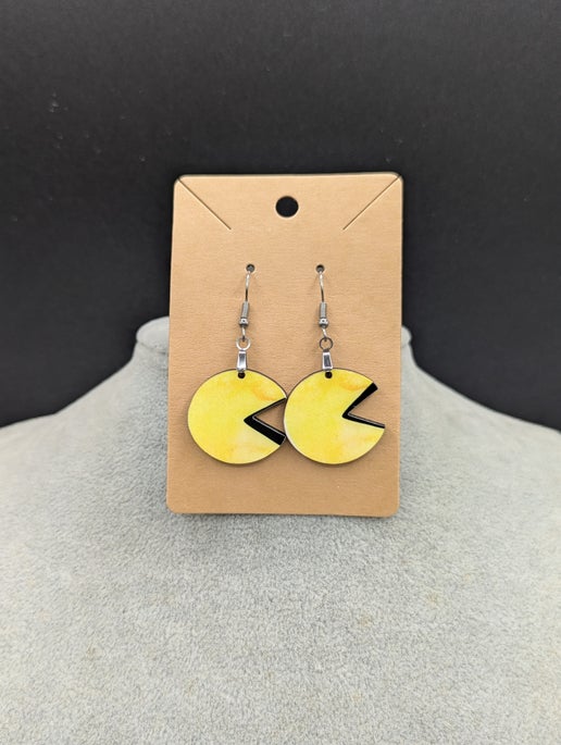 Lilypad Shaped Sublimated Earrings 1 inch