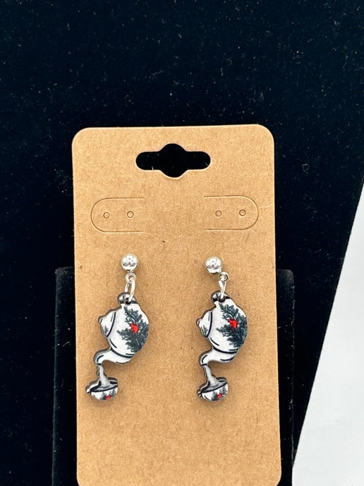 Teapot Shaped Sublimated Earrings