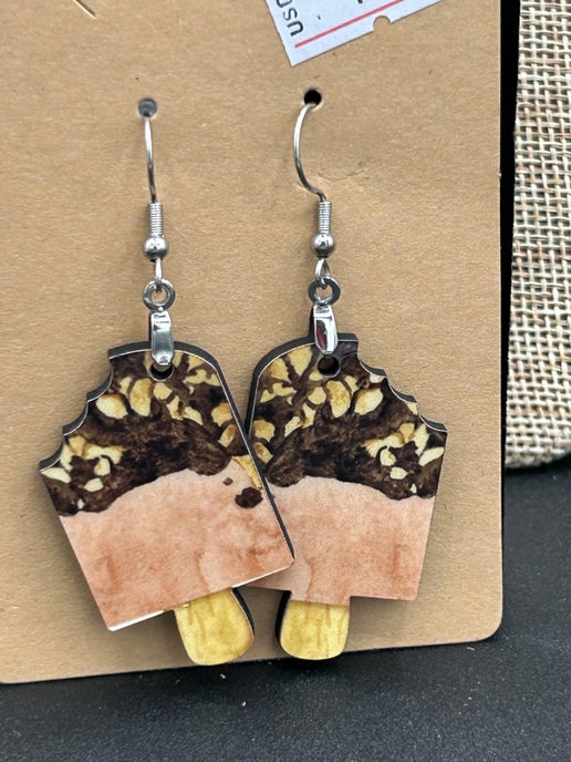Popsicle Shaped Sublimated Earrings