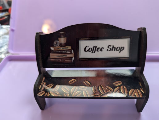 Bench Decoration Wooden Sublimated